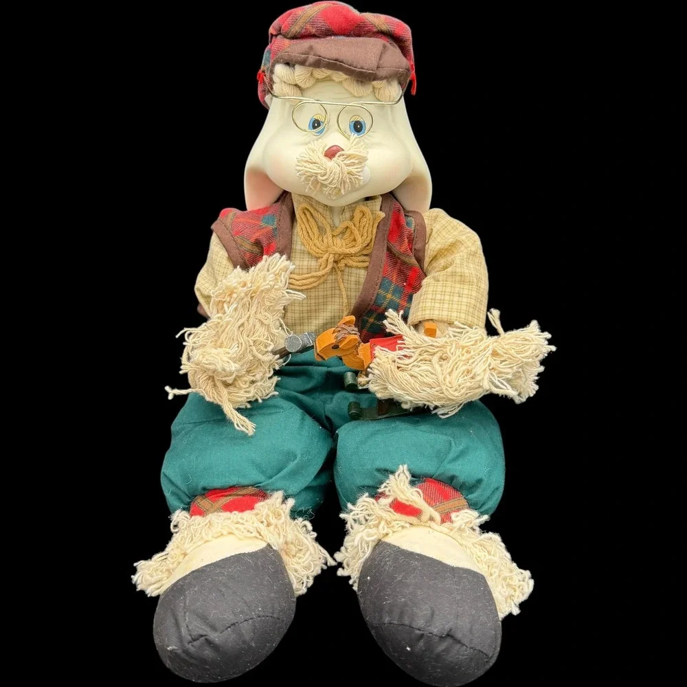 House of Lloyd Christmas Around the World Grandpa Lloyd Bunny Rabbit Doll 54237